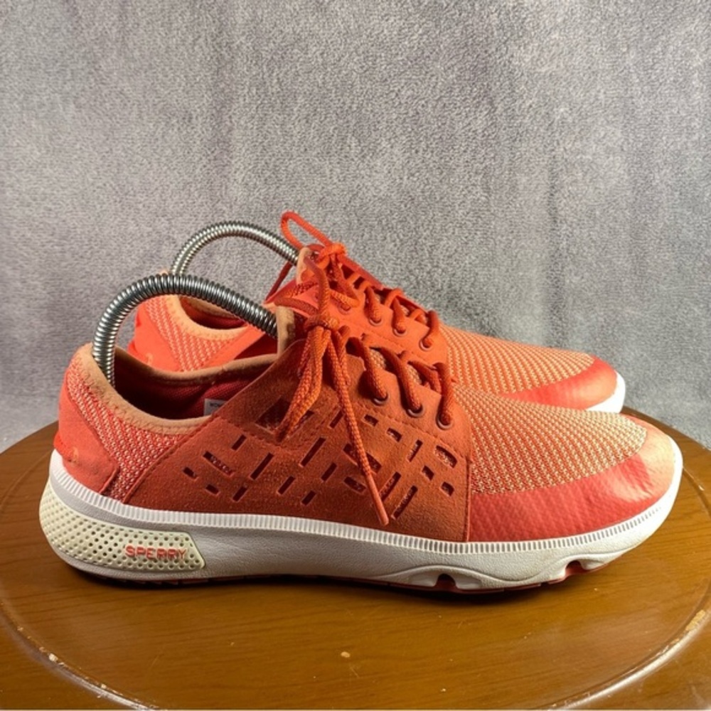 Sperry Shoes Womens Size 8.5M Lace Up Sneaker’s‎ Orange
